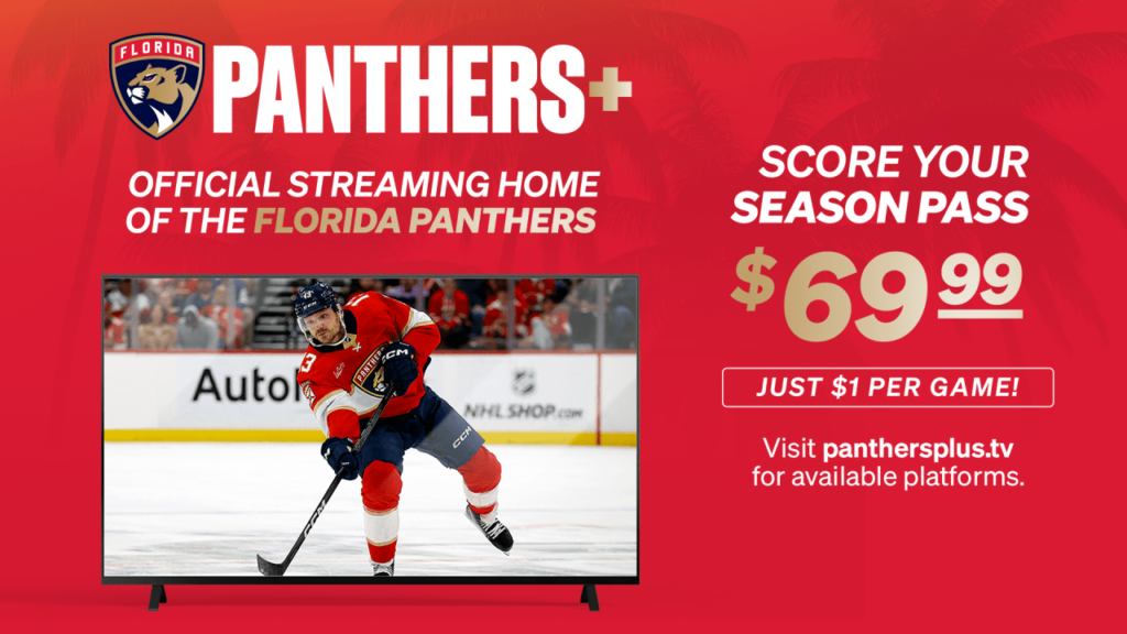 Florida Panthers Launch 'Panthers Plus' Together with ViewLift and Scripps Sports | Florida Panthers